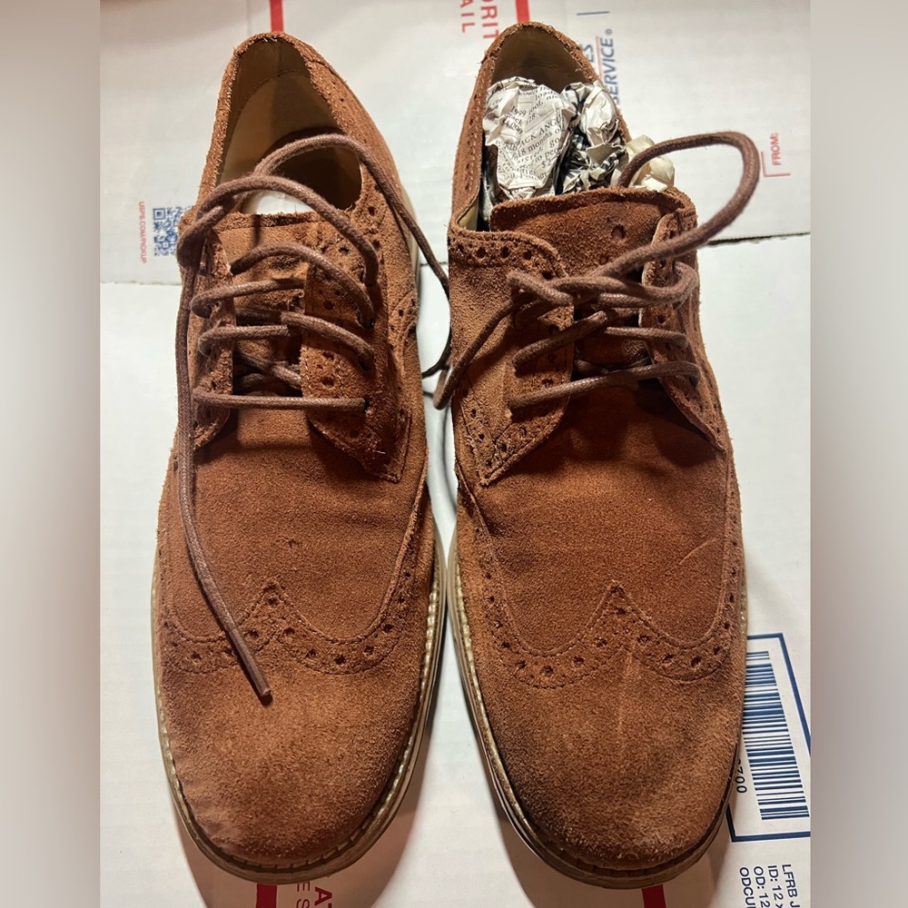 New Cole Haan Lunargrand Milkshake Wintip Fragment Monk Strap Size 7.5